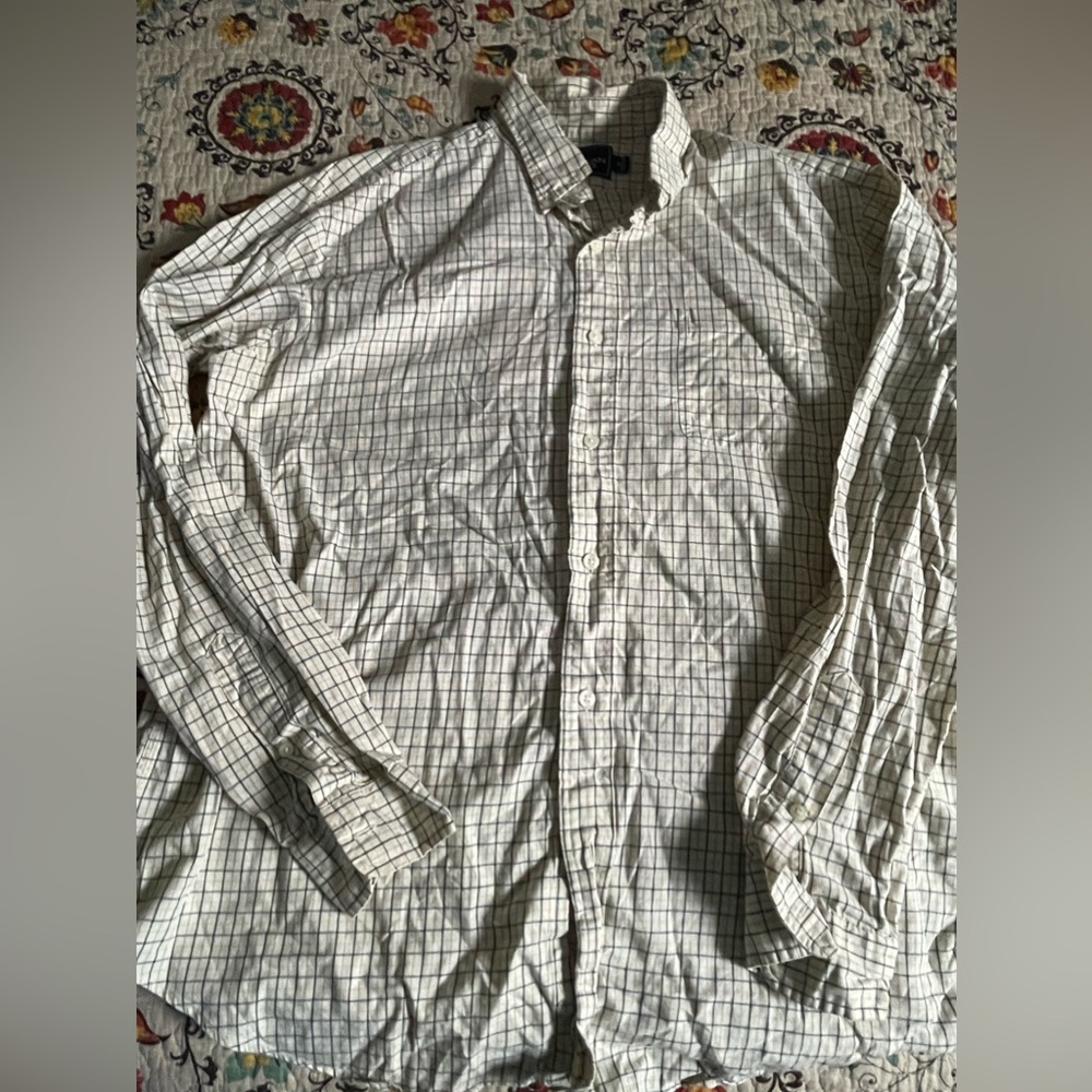 American Living Plaid Button Down Shirt